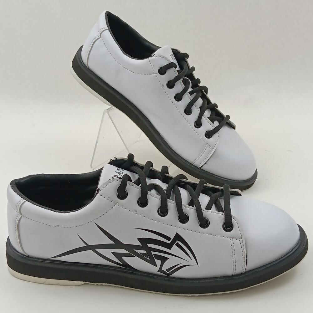 Pyramid Action Tribal Shoes Mens Size 10.5 White Bowling Sneakers Low Top